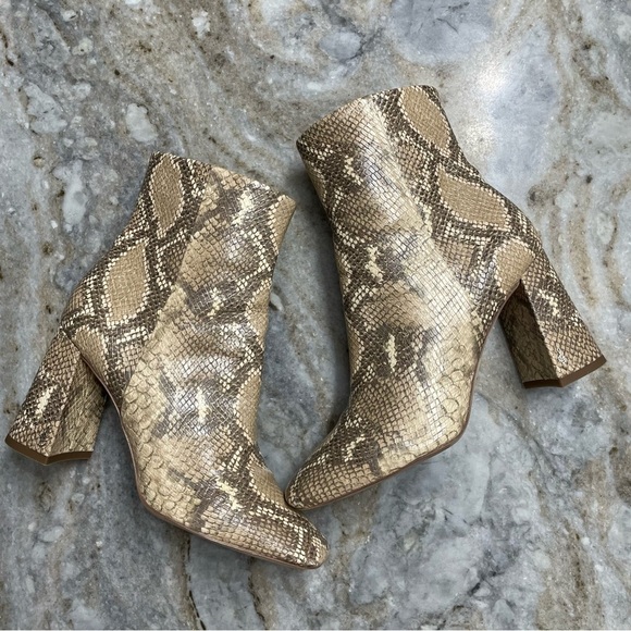 Sam Edelman CODIE Snakeskin Booties Women’s 9M - Picture 4 of 11